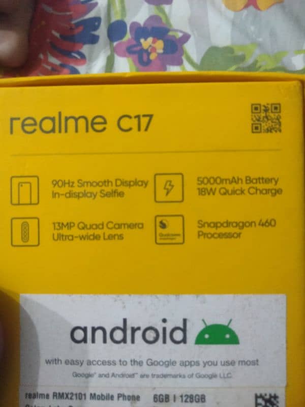 Realme C17 6gb ram 128gb Room 4