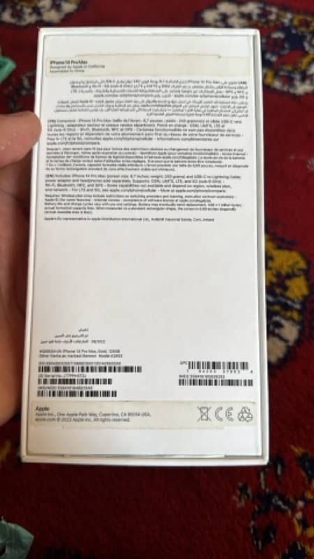 iphone 14pro max non pta 1 sim fizical 1sim e bh 89parsent 4