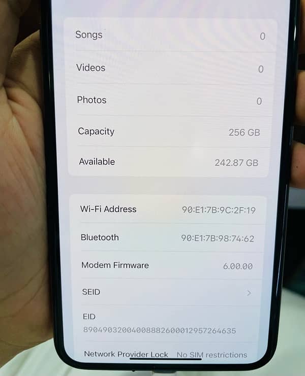 iphone xs max non pta 256 gb 89 health waterproof no exchange 10/10 8