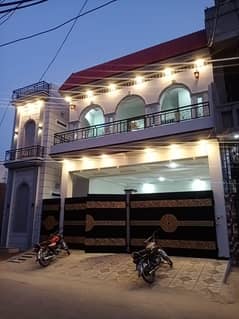 Raiz ul Jannah Rafi qamar road New brand Spanish 7 marly proper double story house for sale