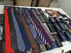 Tie set's, lapel pins & silk pocket square