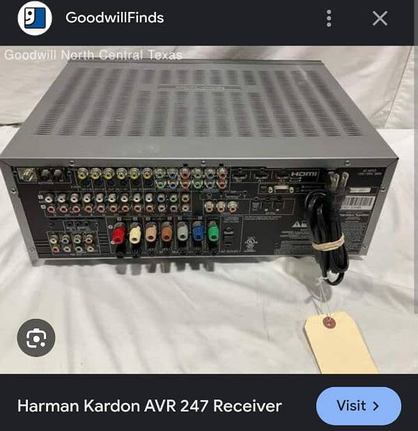 2x Harman Kardon AVR-247 \ 7000  Home Theater Amplifier. 3