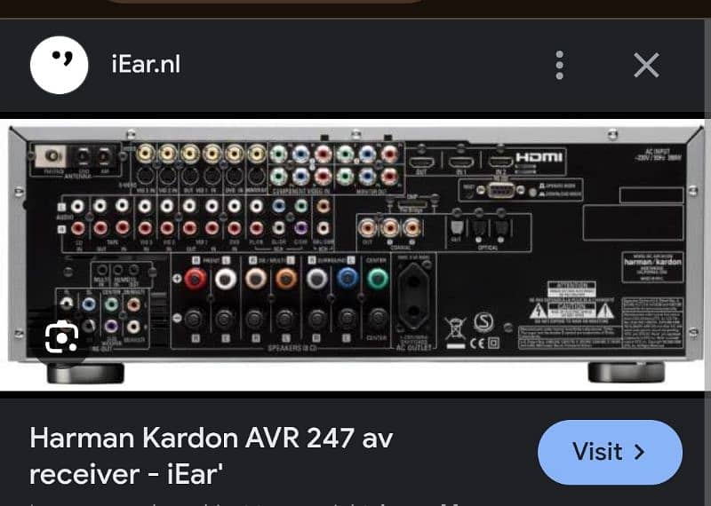 2x Harman Kardon AVR-247 \ 7000  Home Theater Amplifier. 5