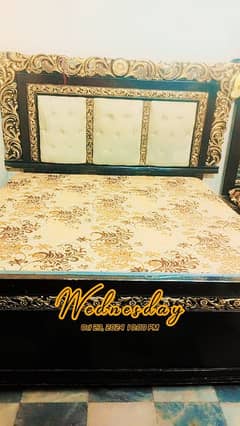 double bed with side tables