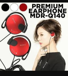 (SONY) earphones MDR-Q140 WIRED   - High Quality Sound Super Bass HEA