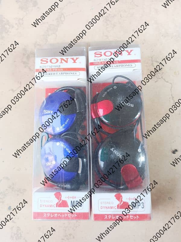 (SONY) earphones MDR-Q140 WIRED   - High Quality Sound Super Bass HEA 4