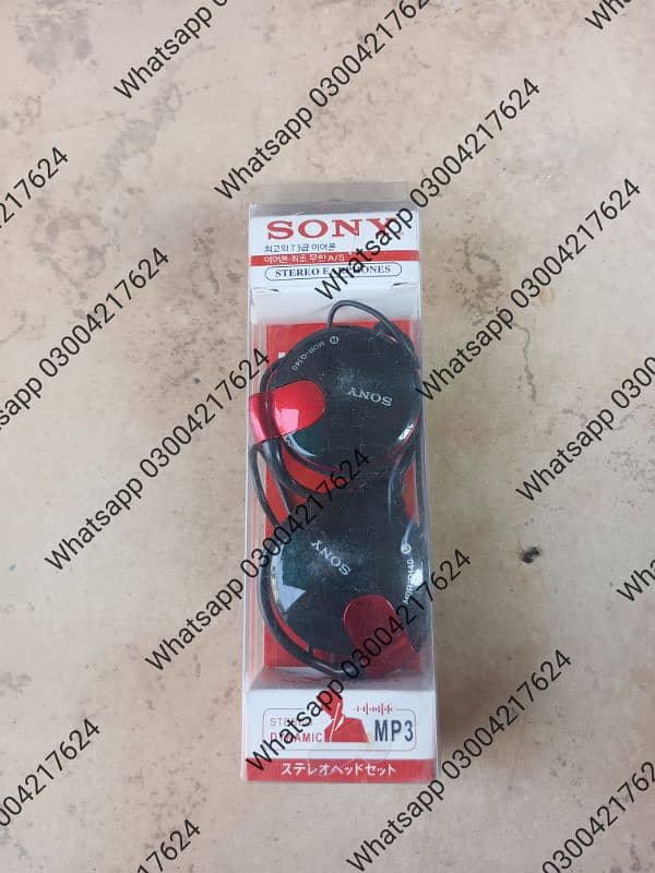 (SONY) earphones MDR-Q140 WIRED   - High Quality Sound Super Bass HEA 6