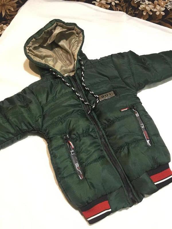 1Pc boys stitched polyester puffer jacket 2