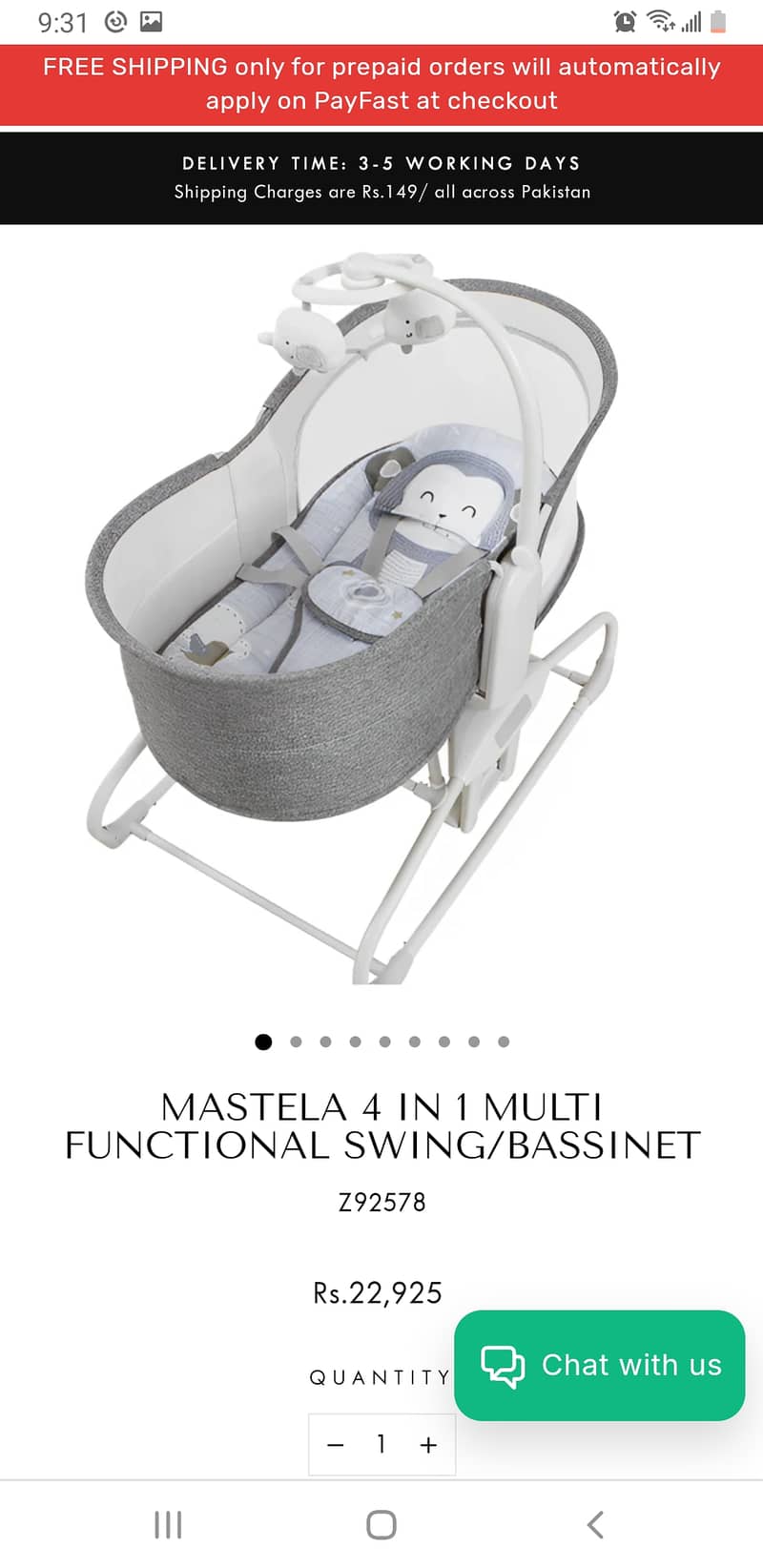 Mastela 4 in 1 bassinet 2