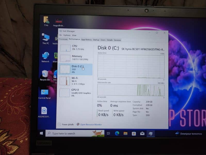 Lenovo Thinkpad T14s (Touch Screen) Ci7 10th gen (16gb ram varient) 11