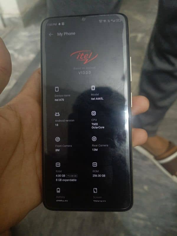 Itel A70 pro 256gb 8