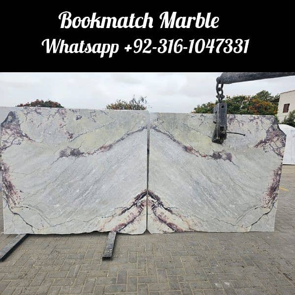 imported white marble bookmatch variety slabs 6