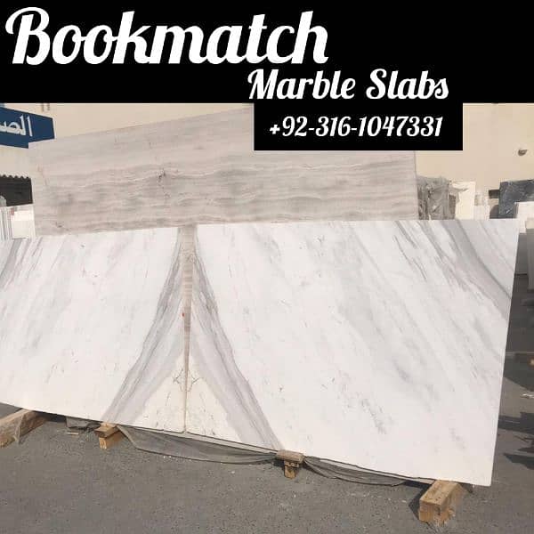 imported white marble bookmatch variety slabs 11