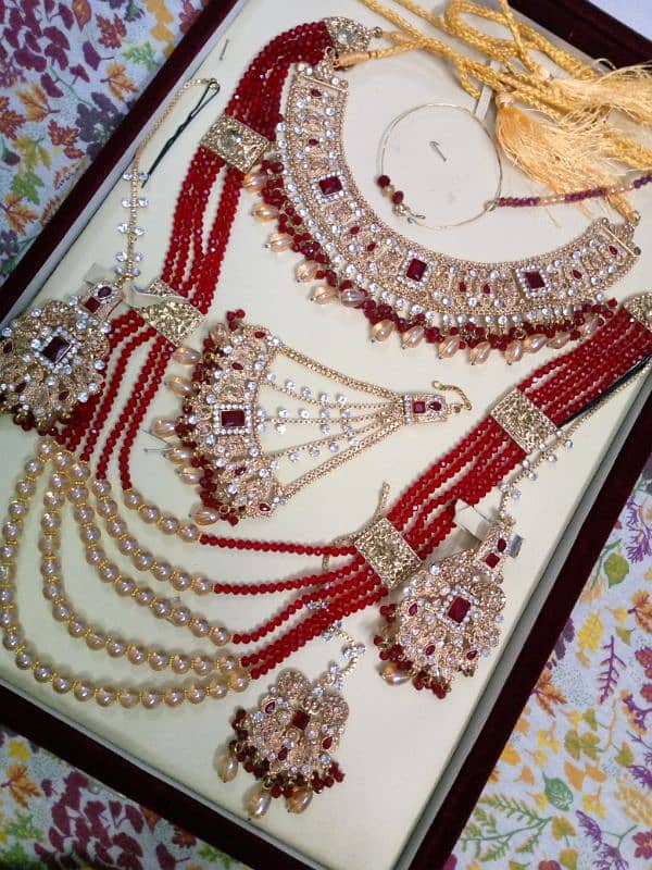 bridal sharara with jewellery 2