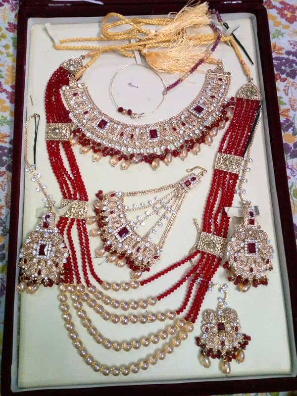 bridal sharara with jewellery 3