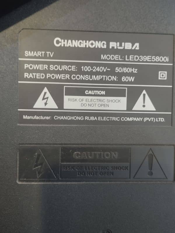 CHANGHONG RUBA LED FOR SALE GOOD Condition genuine 3