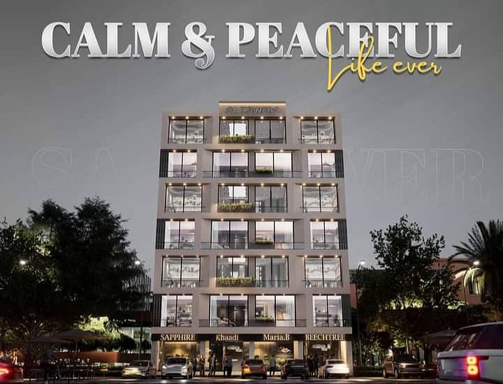 1 bed Apartment for sale in just 17 lac down payment on easy Installments plan just in Southern Block bahria orchard lahore 5