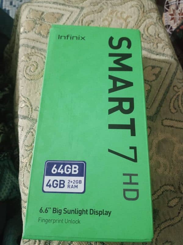 Infinix smart 7 HD 10/10 box charger 0