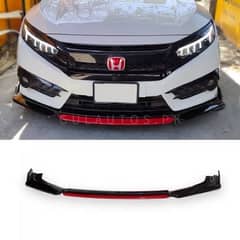 Civic, City and Grande Bodykit Front Bumper Splitter + Rod