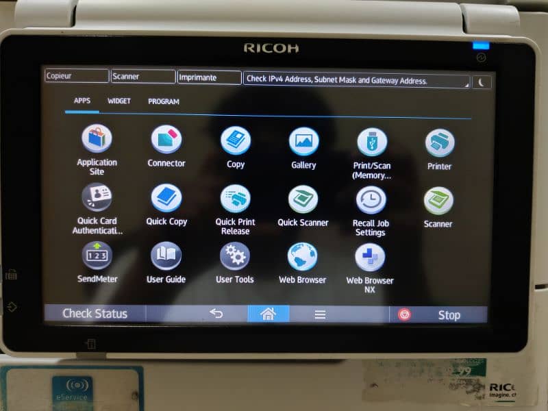 Ricoh 305+ A3 size wifi recondition all in one photocopier 10