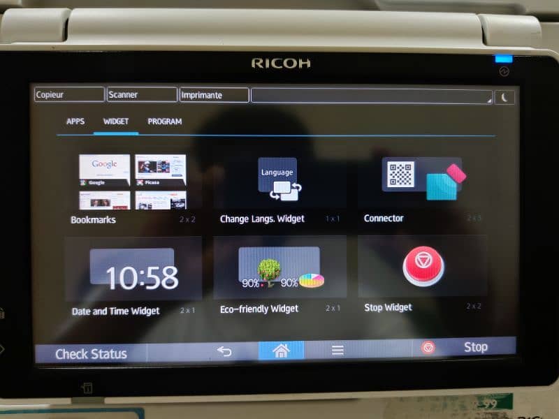 Ricoh 305+ A3 size wifi recondition all in one photocopier 11