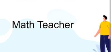 Math Teacher for Home Tuition Required