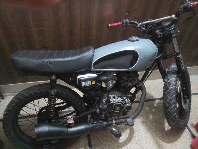 cafa racer bike modification Honda cg 100cc 5