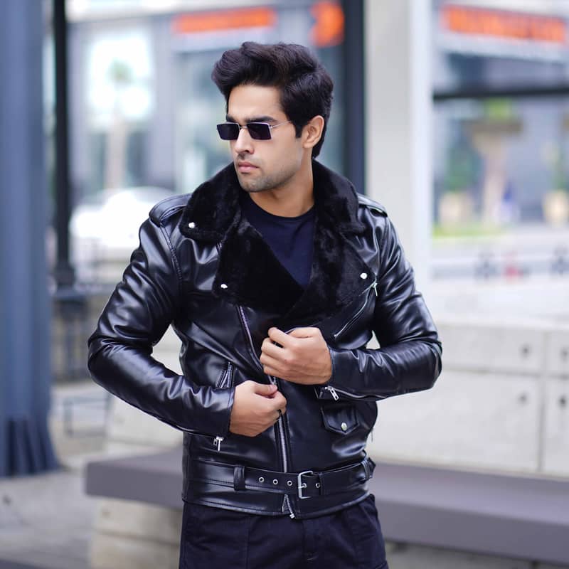 PU Leather Jacket for men 3