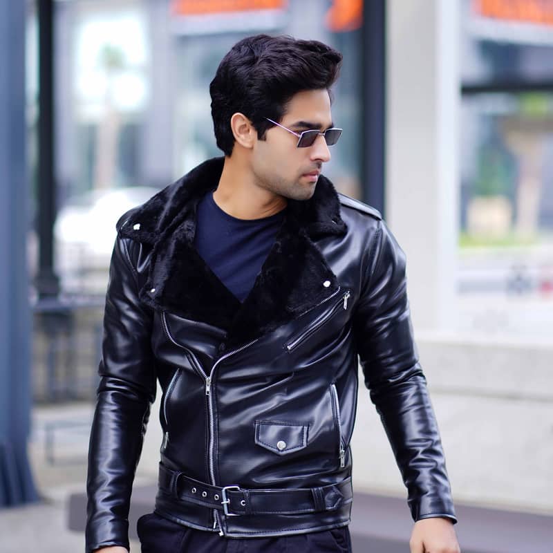 PU Leather Jacket for men 4