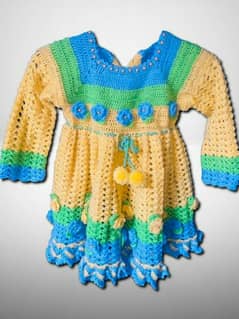 crochia knitting baby frok