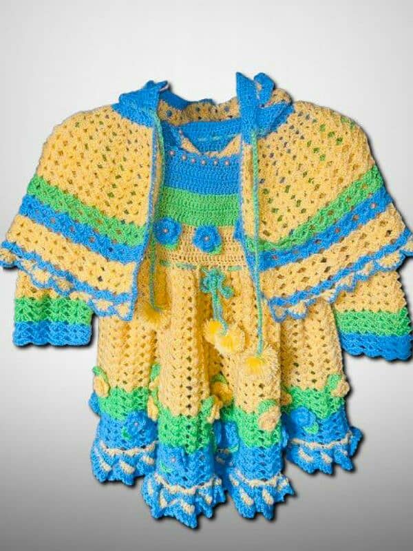 crochia knitting baby frok 2