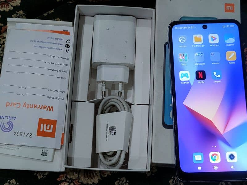 Redmi note 10 complete box KY sath 1