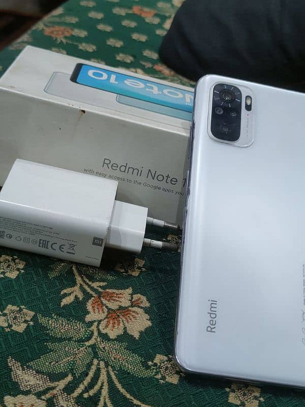 Redmi note 10 complete box KY sath 7