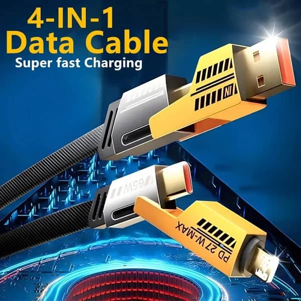 4 In 1 Fast Charging Data Cable 0