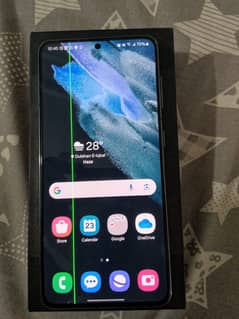 Samsung S21 5G 256 GB Non Pta With Box green line on screen