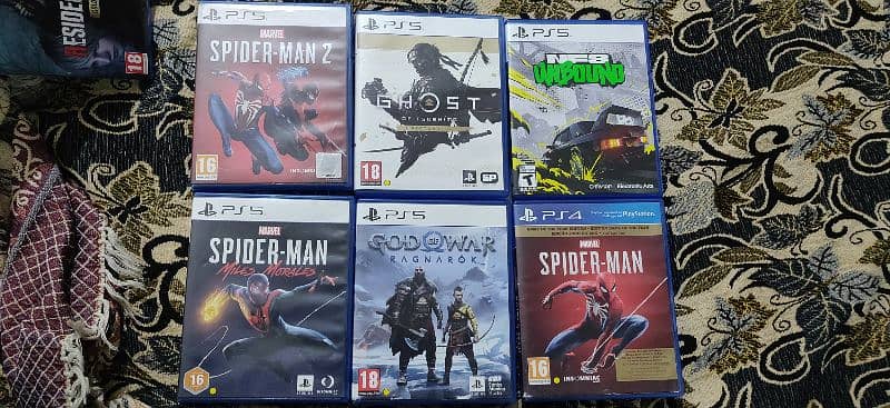 Ps 5 Games and Ps 4 Games | Spiderman Need for speed ghost of Tsushima 1