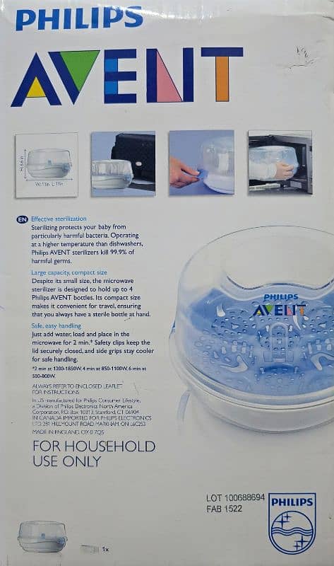 Philips Avent Microwave Steam Sterilizer 1