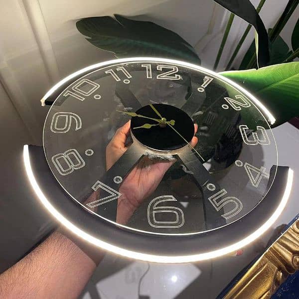 Modern Style X Neon ambiance Light Clock 4