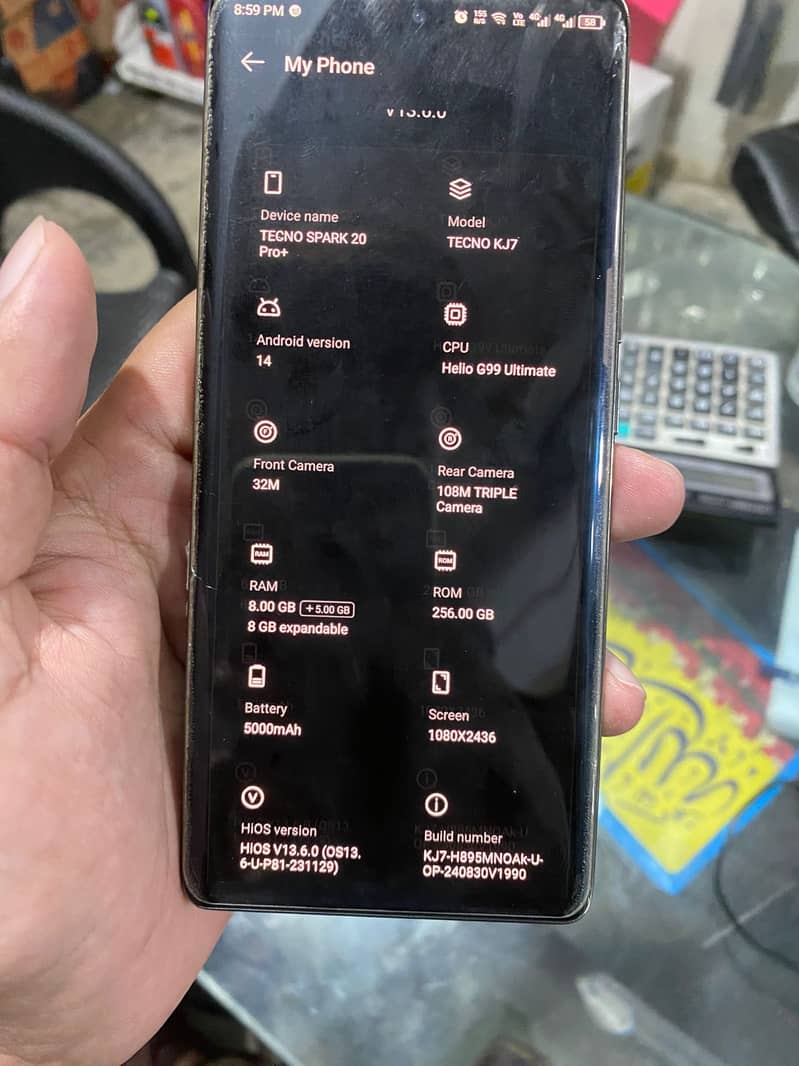 Tecno spark 20pro plus 4