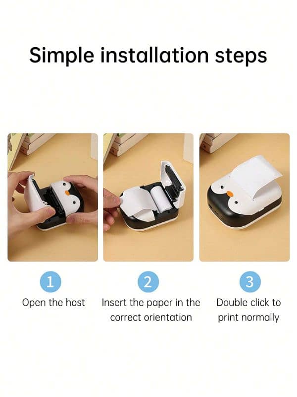 Mini printer penguin mini printer self printing 3