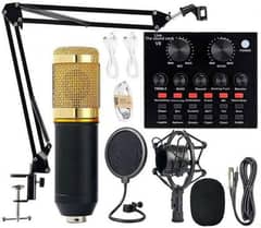 professional Mic With V8 Sound Card For Sale