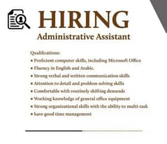 Fe-male Assistant  required in KHI