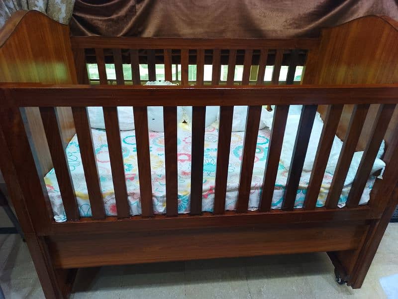 Wooden baby cot 1