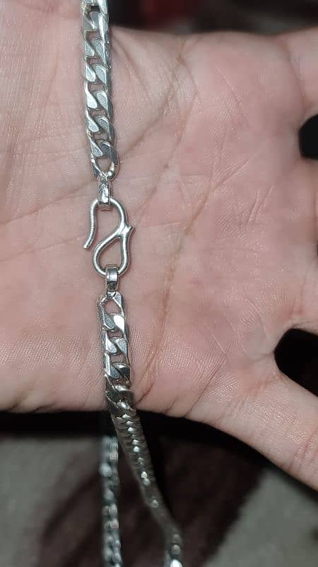 Men silver 925 chain italian chandi 1