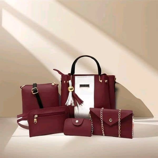 Girls stylish hand bag 5pc 3