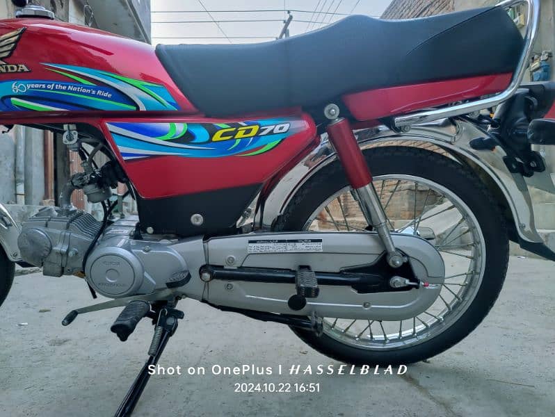 Honda CD 70 23/24 Only 2600+Km Jenuine 1