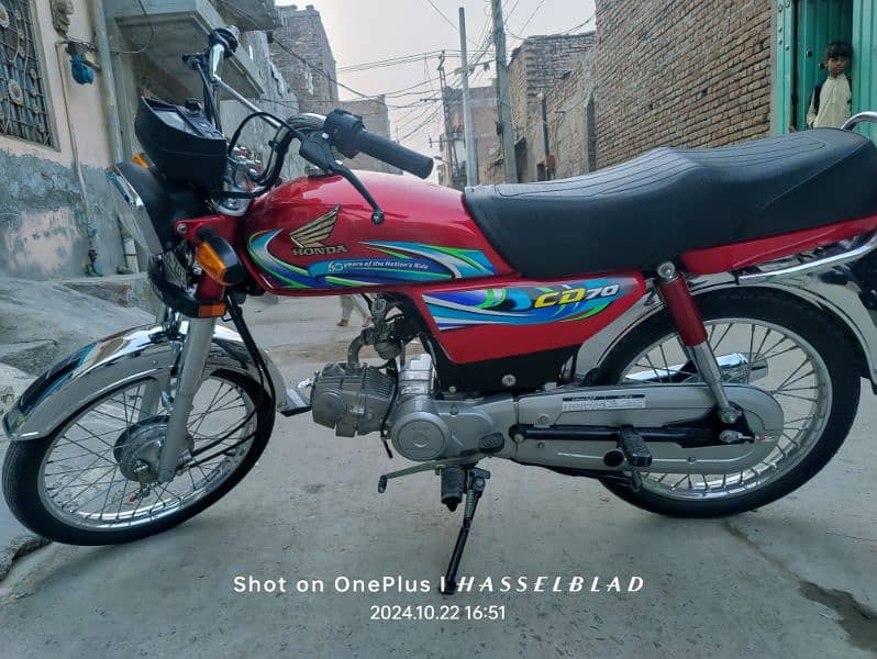 Honda CD 70 23/24 Only 2600+Km Jenuine 2