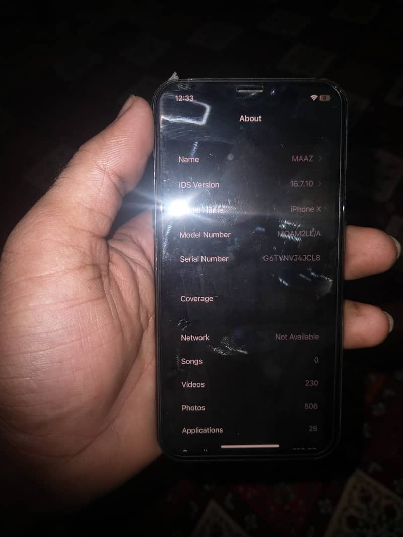 iphone X 256 GB 6