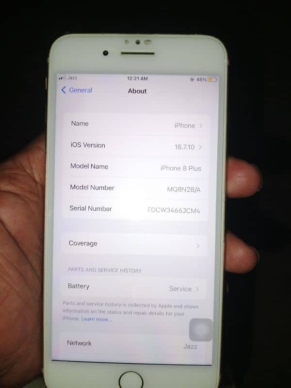 iphone 8 plus 64GB PTA 4