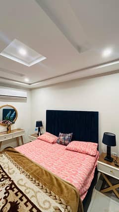 1 BEDROOM FURNISHED DAILY BASIS LAVISH BRAND NEW SHORT STAY FAMILY APPARTMENT IN GULMOHAR BLOCK SECTOR C BAHRIA TOWN LAHORE